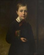 Joseph van Lil (1826-1906) - Portrait of the painters son