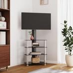 vidaXL Tv-standaard hoek 4-laags voor 32-70 inch zwart en, Huis en Inrichting, Kasten |Televisiemeubels, Nieuw, Verzenden