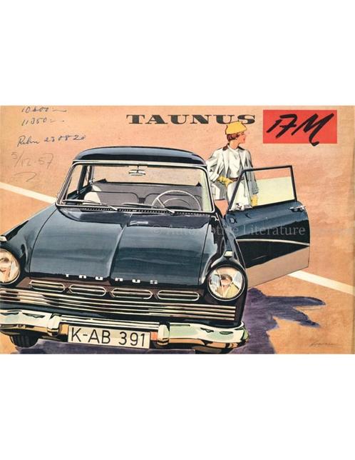 1958 FORD TAUNUS 17M BROCHURE ZWEEDS, Livres, Autos | Brochures & Magazines