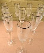 Bohemian glass - Champagne fluitje (10) - Glas - glas, Antiek en Kunst