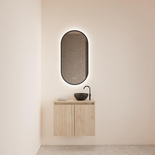 Fonteinmeubel BWS Meadow 60x50 cm Kastanje Eiken Incl., Doe-het-zelf en Bouw, Sanitair, Bad, Nieuw, Ophalen of Verzenden