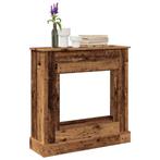 vidaXL Haardombouw 90x30x90 cm bewerkt hout oud houtkleurig, Huis en Inrichting, Kachels, Verzenden, Nieuw