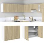 vidaXL Hangkast Lyon 80x31x60 cm bewerkt hout sonoma, Huis en Inrichting, Kasten | Overige, Verzenden, Nieuw