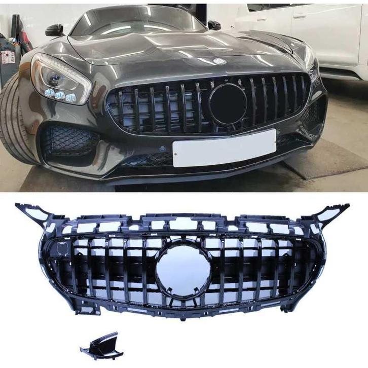 Grill voor mercedes amg gt c190 coupe black 2-deurs 2014-201, Auto-onderdelen, Carrosserie