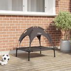 vidaXL Verhoogde Hond Bed met Verwijderbaar Dak Bruin S, Dieren en Toebehoren, Verzenden, Nieuw