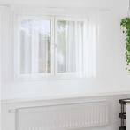 vidaXL Voile Gordijn met gordijnen 2 pcs Wit 140 x 140 cm, Verzenden, Nieuw