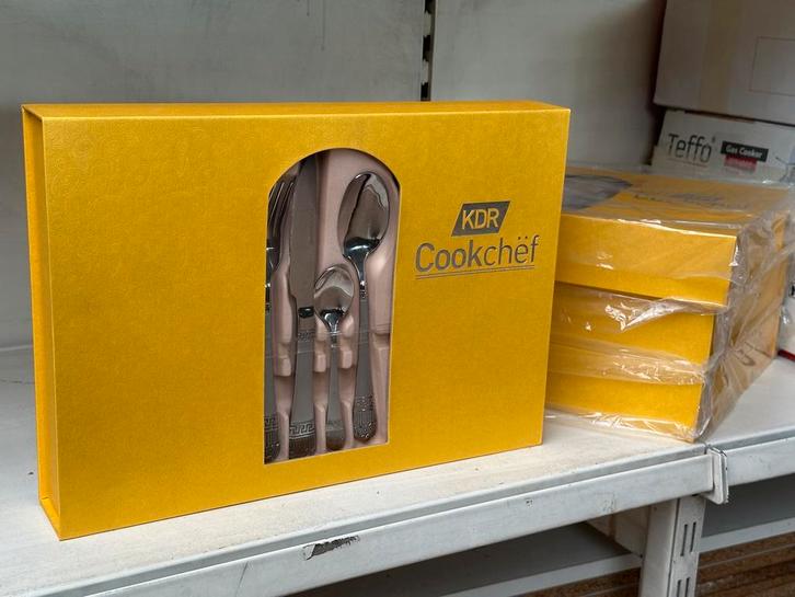 24-stuks Bestek Eetset, Huis en Inrichting, Keuken | Bestek, Vaatwasserbestendig, Nieuw, Inox of Chroom, Bestekset, Ophalen of Verzenden