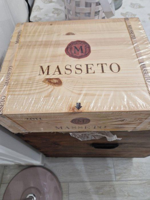 2011 Masseto - Toscane - 3 Flessen (0.75 liter), Verzamelen, Wijnen