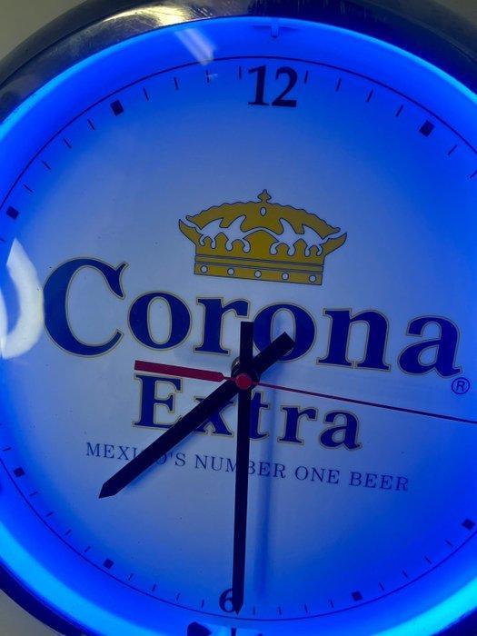 Corona - Reclamebord - Corona Extra Neonklok - IJzer, Antiek en Kunst, Antiek | Wandborden en Tegels
