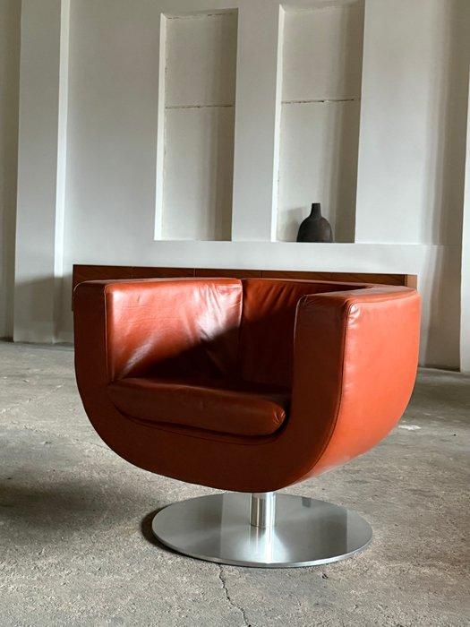 B&B Italia - Jeffrey Bernett - Fauteuil - Tulip - Leder,, Antiek en Kunst, Antiek | Meubels | Stoelen en Sofa's