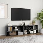 vidaXL Tv-meubel 149x30x52 cm bewerkt hout hoogglans grijs, Verzenden, Nieuw