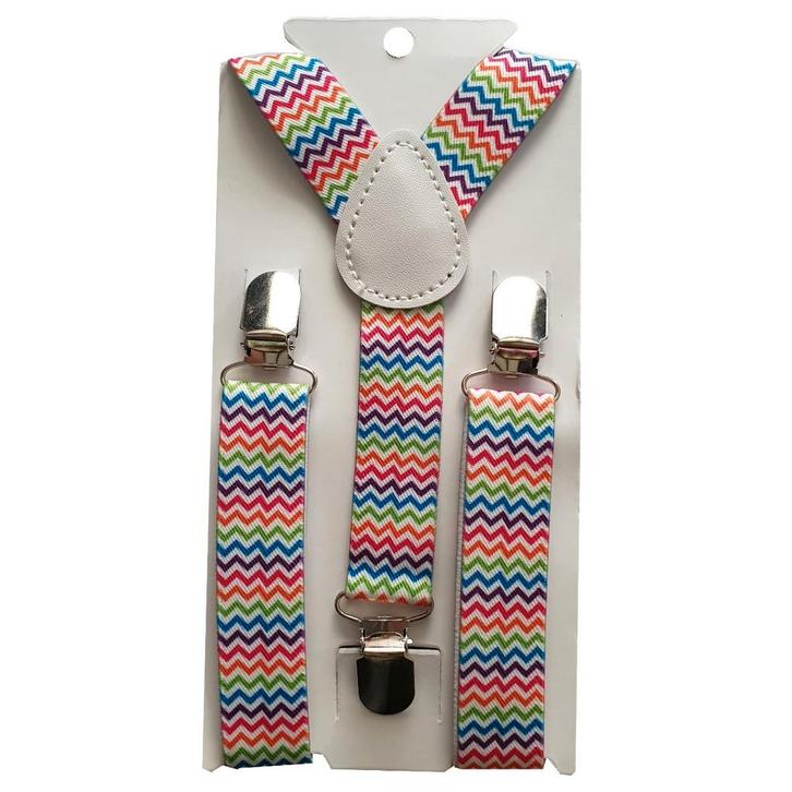 Fako Fashion - Kinder Bretels - Print - Wacky - 65cm -, Kinderen en Baby's, Kinderkleding | Overige, Verzenden