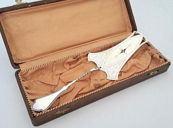 Van Kempen - Jugendstil taartschep in etui - Taartschep -