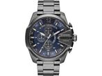 Diesel Mega Chief DZ4329 Herenhorloge 51 mm - Grijs, Handtassen en Accessoires, Horloges | Heren, Verzenden, Nieuw