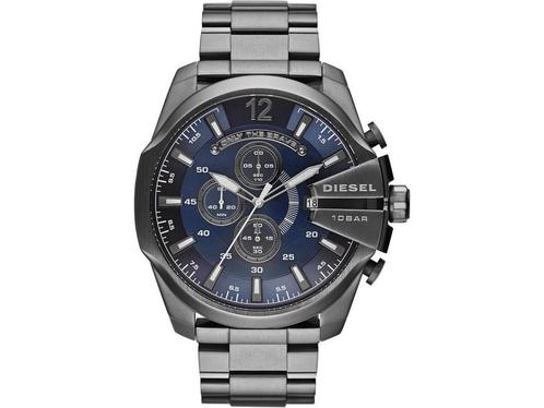 Diesel Mega Chief DZ4329 - Herenhorloge 51 mm - Waterdicht, Handtassen en Accessoires, Horloges | Heren, Zo goed als nieuw, Verzenden