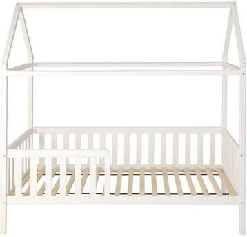 Huisbed huisje - kinderbed - hout - met hek - 200 x 90 cm... beschikbaar voor biedingen