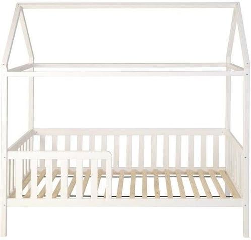 Huisbed huisje - kinderbed - hout - met hek - 200 x 90 cm..., Kinderen en Baby's, Kinderkamer | Bedden, Nieuw, Ophalen of Verzenden