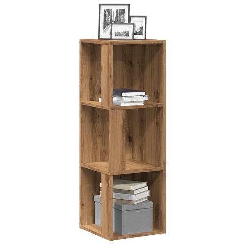 vidaXL Hoekkast 33x33x100 cm bewerkt hout artisanaal, Huis en Inrichting, Kasten | Overige, Nieuw, Verzenden