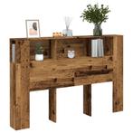 vidaXL Hoofdbordkast 160x18,5x103,5 cm bewerkt hout oud, Verzenden, Nieuw
