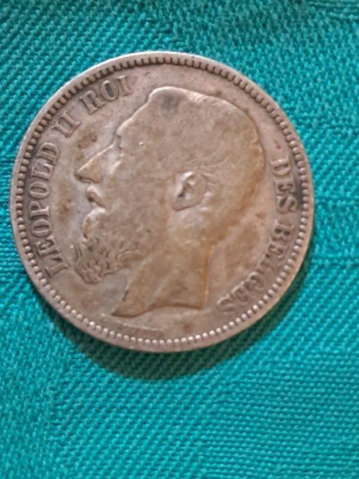 België. Leopold II. 2 Francs 1867 (Zonder Minimumprijs), Postzegels en Munten, Munten | Nederland