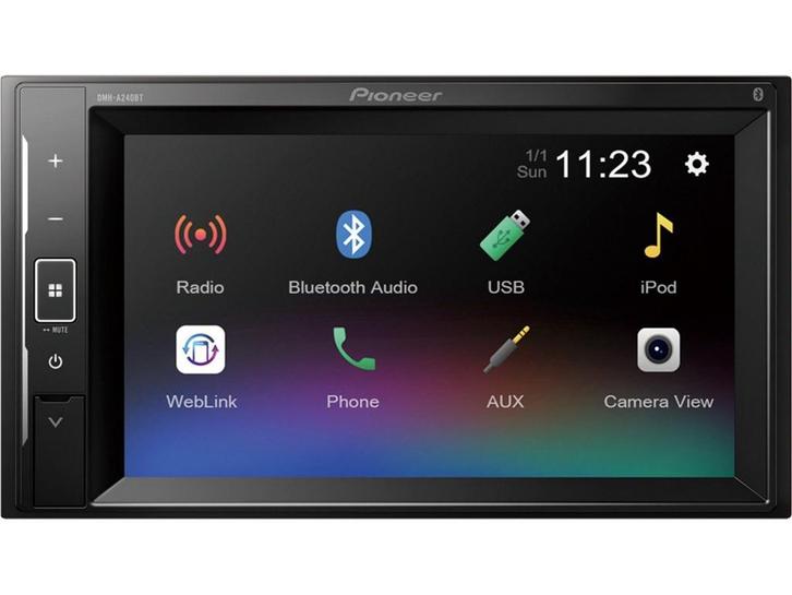 Pioneer DMH-A240BT - Autoradio - Bluetooth - 6,2 Inch, Auto diversen, Autoradio's, Zo goed als nieuw, Verzenden