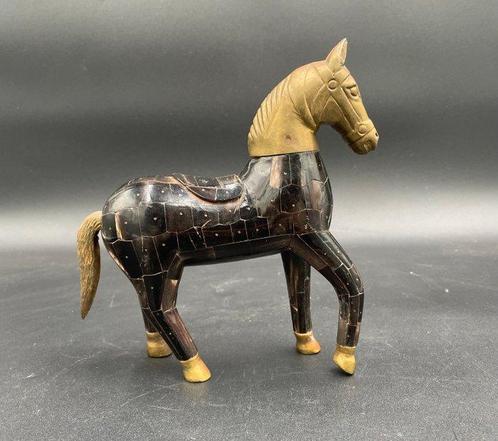 sculptuur, Cheval - 17.5 cm - Been, Brons, Antiek en Kunst, Curiosa en Brocante