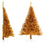 vidaXL Kunstkerstboom half met standaard 180 cm PET, Diversen, Verzenden, Nieuw