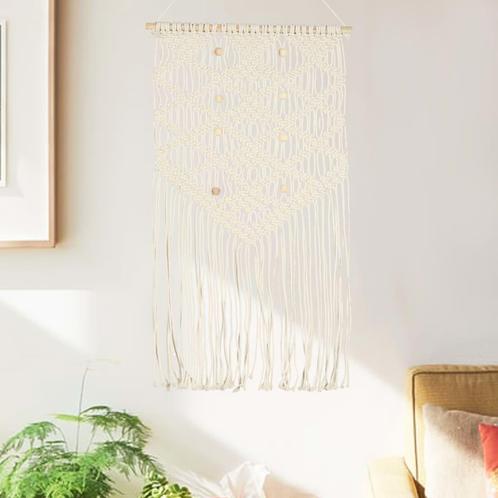 vidaXL Wandhanger macramé 40x80 cm katoen, Huis en Inrichting, Stoffering | Tapijten en Vloerkleden, Nieuw, Verzenden