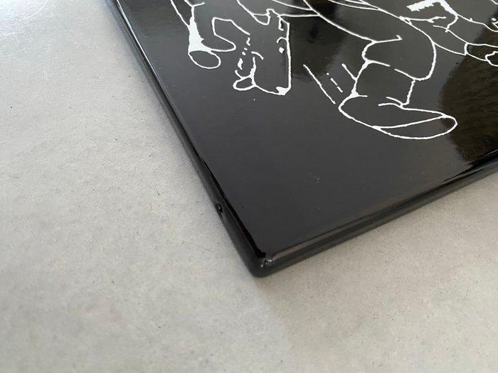 Hergé - 1 Geëmailleerde plaat Tintin in het land der, Boeken, Stripverhalen