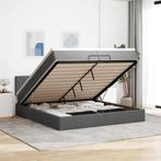 vidaXL Ottoman bed met matrassen en LEDs 200x200cm stof, Huis en Inrichting, Slaapkamer | Bedden, Verzenden, Nieuw