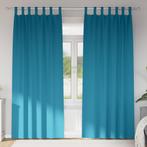 vidaXL Gordijnen met gordijnen 2 pcs Turquoise 260 x 140 cm, Huis en Inrichting, Verzenden, Nieuw