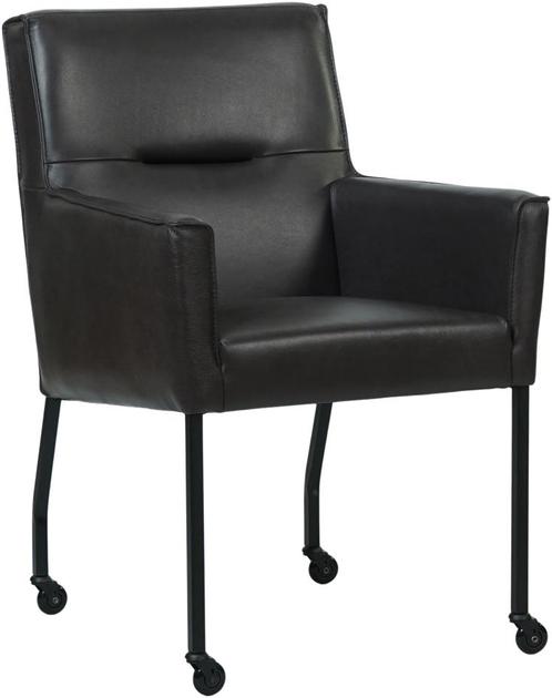 Donkerbruine leren moderne eetkamerstoel - Granada leer, Huis en Inrichting, Stoelen, Overige kleuren, Eén, Nieuw, Leer, Ophalen of Verzenden