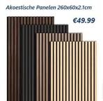 Akoestische Panelen 260x60cm Best Prijsgarantie!, Doe-het-zelf en Bouw, Platen en Panelen, Ophalen of Verzenden, Nieuw, Hout, 20 tot 50 mm