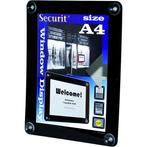 Securit Raamdisplay A4 Zwart | Displaywinkel.be, Etalage, Verzenden