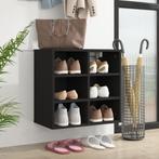 vidaXL Armoire à chaussures noir 52,5x30x50 cm, Maison & Meubles, Neuf, Verzenden