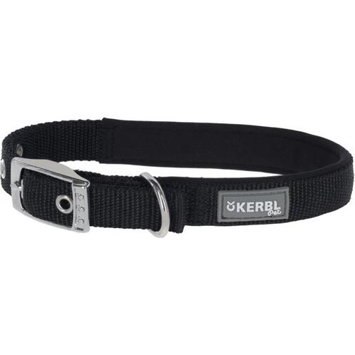 Miami plus nylonhalsb. zachte padding, zwart, 45-53cm -, Dieren en Toebehoren, Honden-accessoires, Nieuw