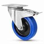 FORTEX Blue Wheel zwenkwiel Ø160mm met dubbele rem WLL 300kg, Muziek en Instrumenten, Licht en Laser, Verzenden, Nieuw