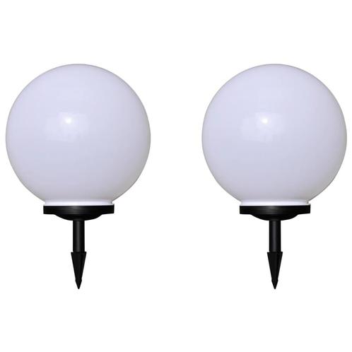 vidaXL Tuinpadlampen 2 st met grondpin LED 40 cm, Tuin en Terras, Buitenverlichting, Nieuw, Verzenden
