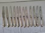 Tafelmessenset (12) - Staal, zilveren metaal, Antiek en Kunst