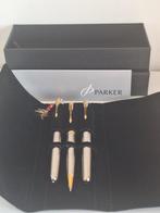 Parker - SONNET argenté, plume en or 18 cts (stylo à plume,, Nieuw