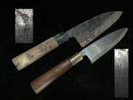 Set of 2 / Japanese Vintage Kitchen Knife /  DEBA -