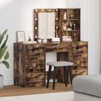 vidaXL Kaptafel met lade 3 pcs Bruin 40 x 41 x 135 cm, Huis en Inrichting, Verzenden, Nieuw
