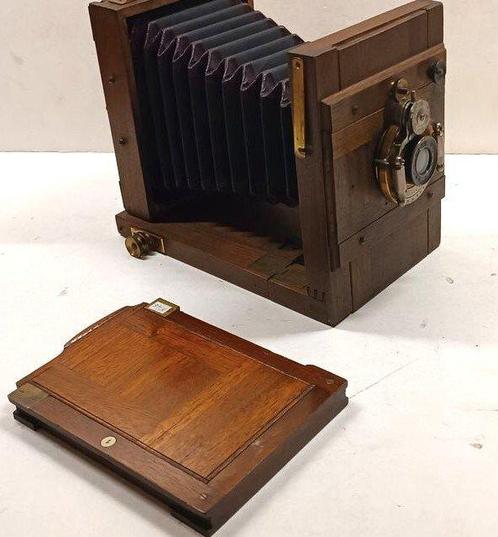 Holzreisecamera, Stativ ,Entwickelungsapparat, Zubehör 1910, Audio, Tv en Foto, Fotocamera's Analoog