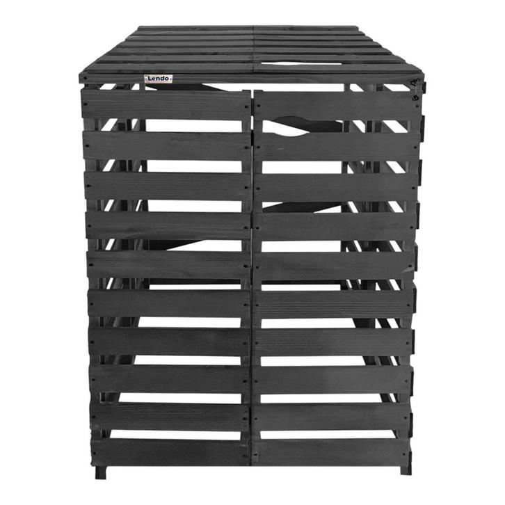 Entourage de poubelles à roulettes Lendo Online Single, Jardin & Terrasse, Jardin & Terrasse Autre