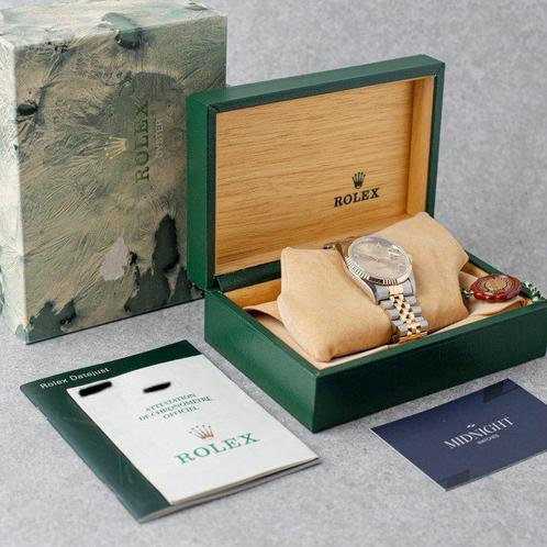Rolex - Datejust 36 Champagne dial w/ Diamond Indexes -, Handtassen en Accessoires, Horloges | Heren