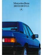 1986 MERCEDES BENZ 190D BROCHURE NEDERLANDS, Ophalen of Verzenden