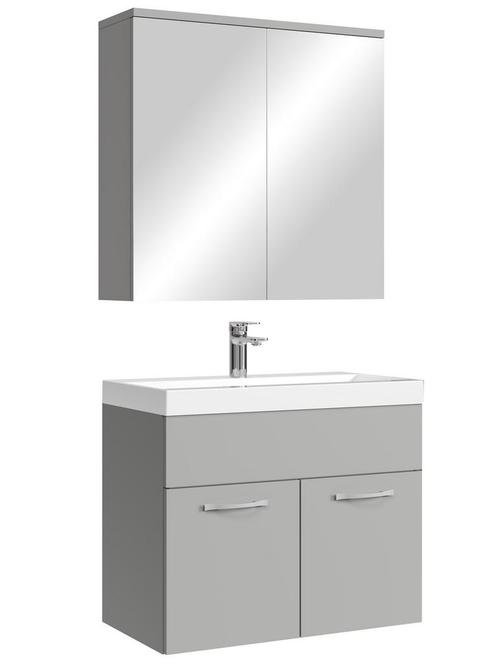 Badkamermeubel Set Montreal 01 60 cm Beton Grijs Badmeubel, Huis en Inrichting, Badkamer | Badkamermeubels, Nieuw, Verzenden