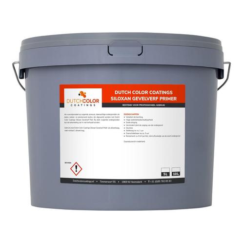 DCC Siloxan Gevelverf Primer RAL 9005 | Gitzwart 10L, Doe-het-zelf en Bouw, Verf, Beits en Lak, Nieuw, Verzenden