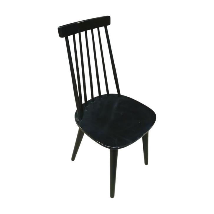 Houten stoel 44×44×93cm Zwart Gebruikt, Zakelijke goederen, Kantoor en Winkelinrichting | Kantoormeubilair en Inrichting, Ophalen of Verzenden