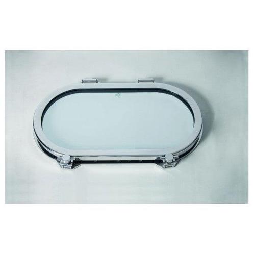 Bieden: SCM stainless steel oval porthole 355 x, Watersport en Boten, Bootonderdelen, Ophalen of Verzenden